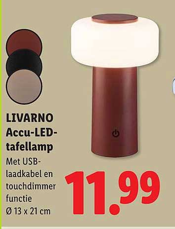 LIVARNO Accu-LED-tafellamp