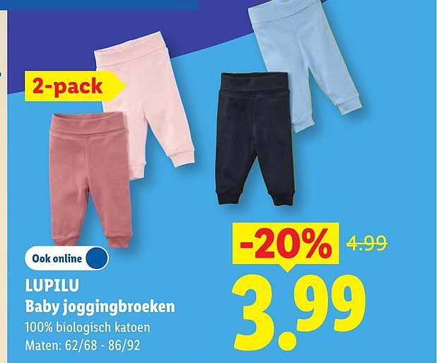 LUPILU Baby joggingbroeken 2-pack -20%