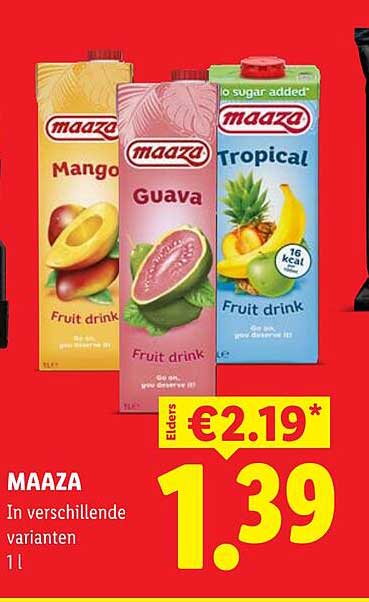 MAAZA In verschillende varianten 1 l