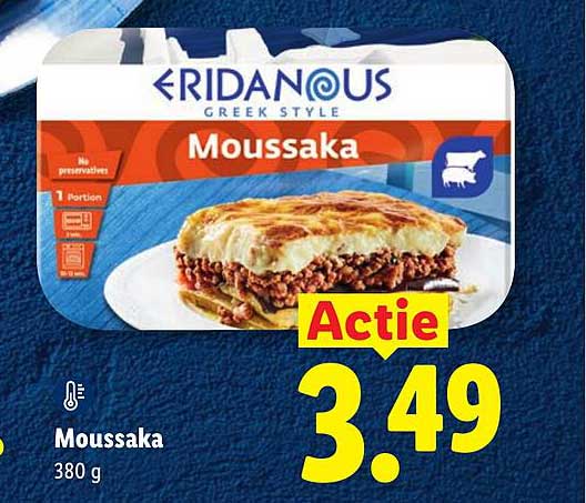 Moussaka Actie
