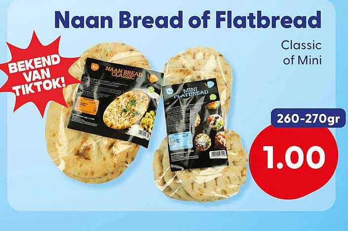 Naan Bread of Flatbread Classic of Mini
