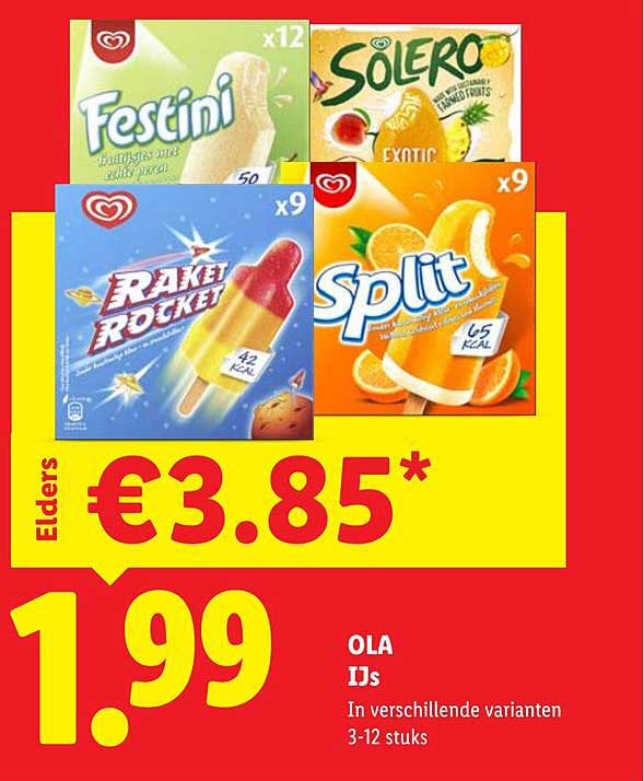 OLA IJs In verschillende varianten 3-12 stuks