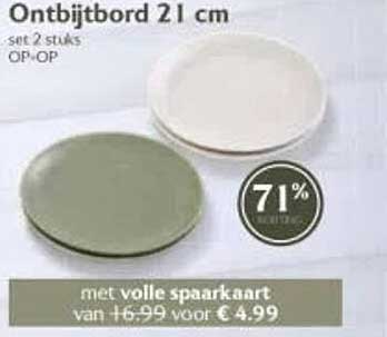 Ontbijtbord 21 cm