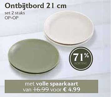 Ontbijtbord 21 cm