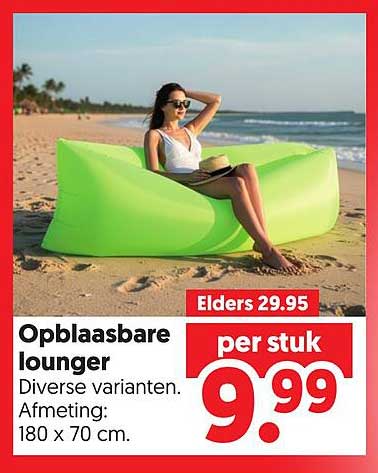 Opblaasbare lounger