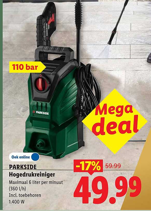 PARKSIDE Hogedrukreiniger Mega deal