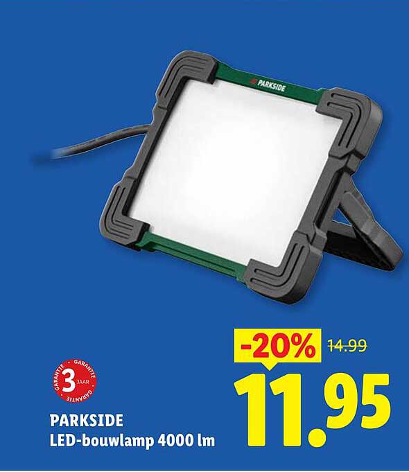 PARKSIDE LED-bouwlamp 4000 lm -20%