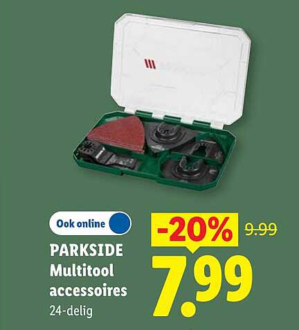 PARKSIDE Multitool accessoires 24-delig -20%