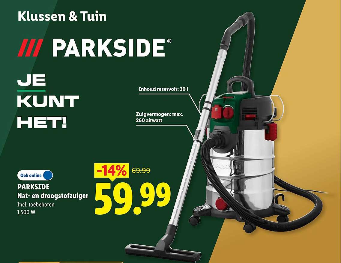 PARKSIDE Nat- en droogstofzuiger