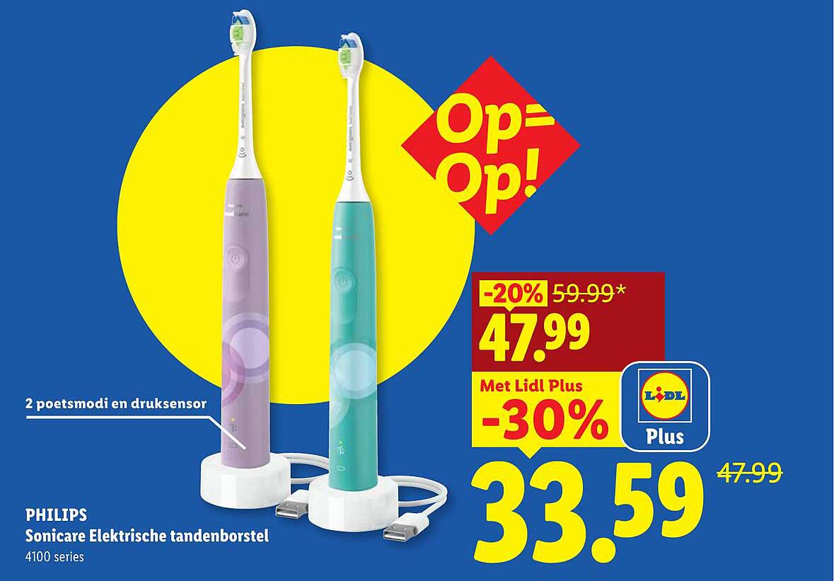 PHILIPS Sonicare Elektrische tandenborstel 4100 series