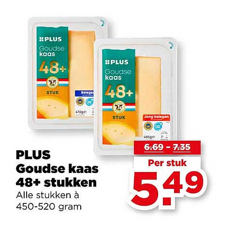 PLUS Goudse kaas 48+ stukken