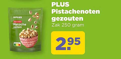 PLUS Pistachenoten gezouten Zak 250 gram
