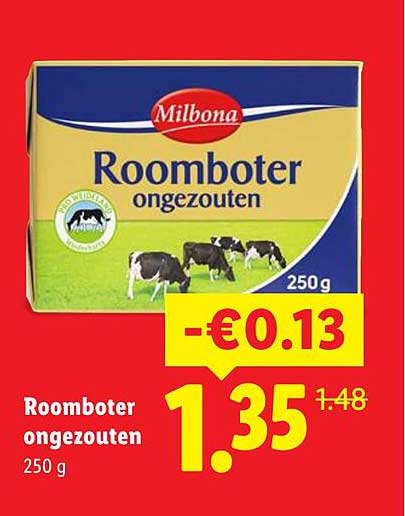 Roomboter ongezouten 250 g