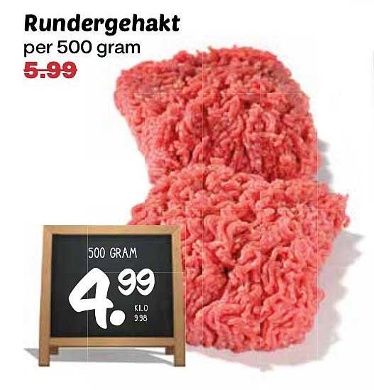 Rundergehakt per 500 gram