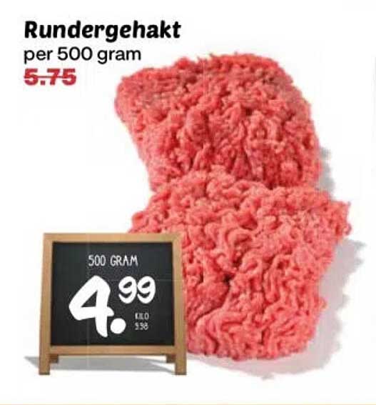 Rundergehakt per 500 gram