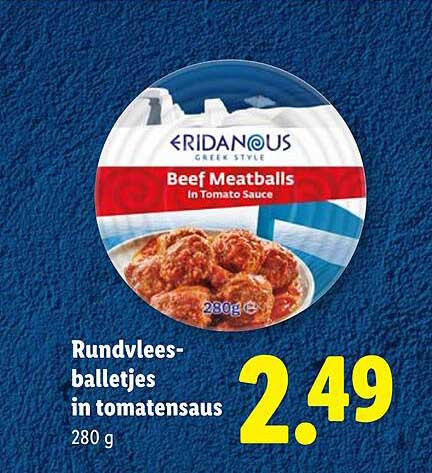 Rundvleesballetjes in tomatensaus 280 g
