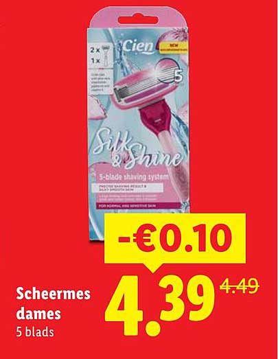 Scheermes dames 5 blads