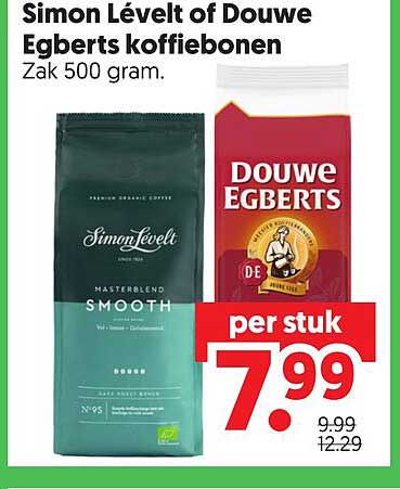 Simon Lévelt of Douwe Egberts koffiebonen