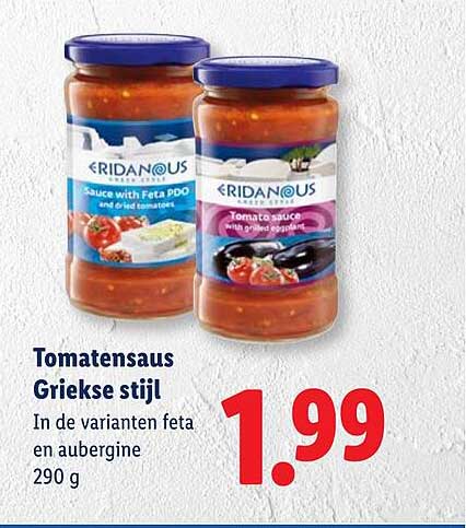 Tomatensaus Griekse stijl