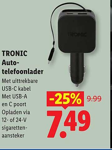TRONIC Auto-telefoonlader