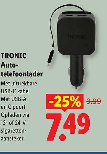 TRONIC Auto-telefoonlader