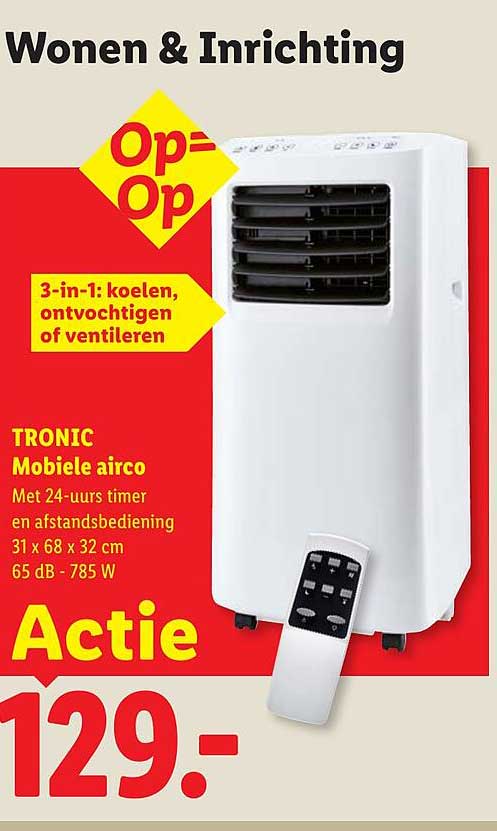 TRONIC Mobiele airco Op=Op