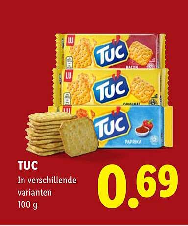 TUC In verschillende varianten 100 g