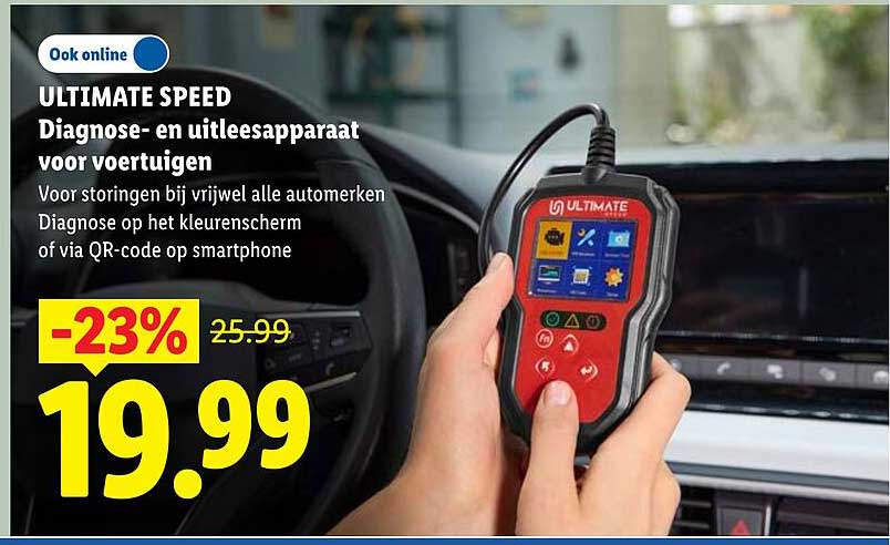 ULTIMATE SPEED Diagnose- en uitleesapparaat voor voertuigen -23%