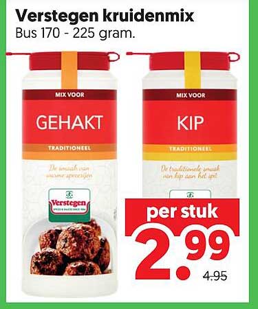Verstegen kruidenmix Bus 170 - 225 gram.