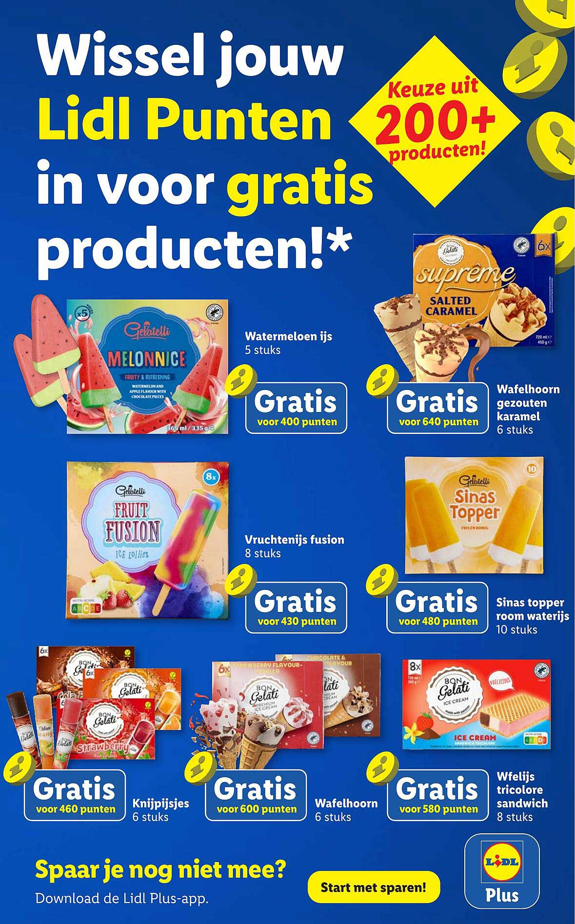 Wissel jouw Lidl Punten in voor gratis producten!