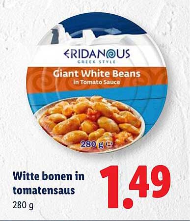 Witte bonen in tomatensaus