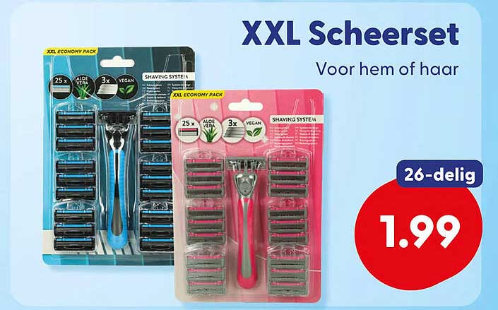 XXL Scheerset Voor hem of haar 26-delig