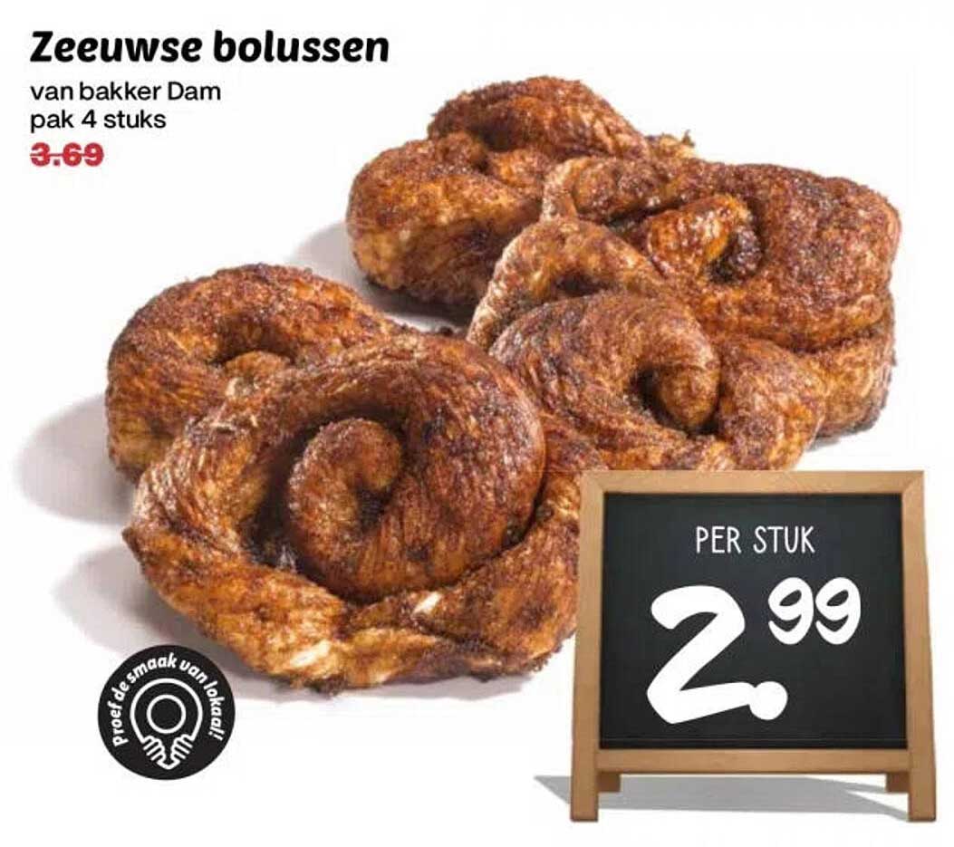 Zeeuwse bolussen van bakker Dam pak 4 stuks