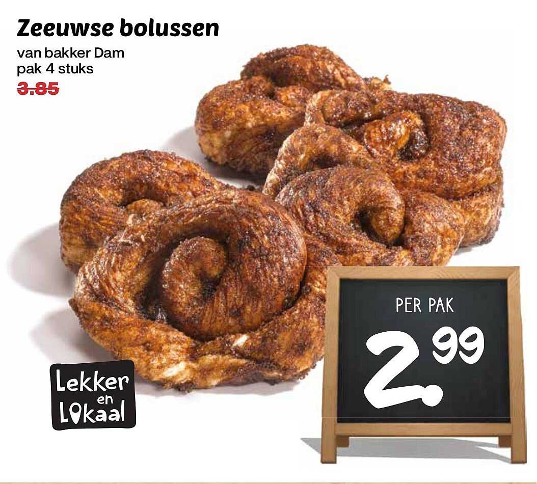 Zeeuwse bolussen van bakker Dam pak 4 stuks