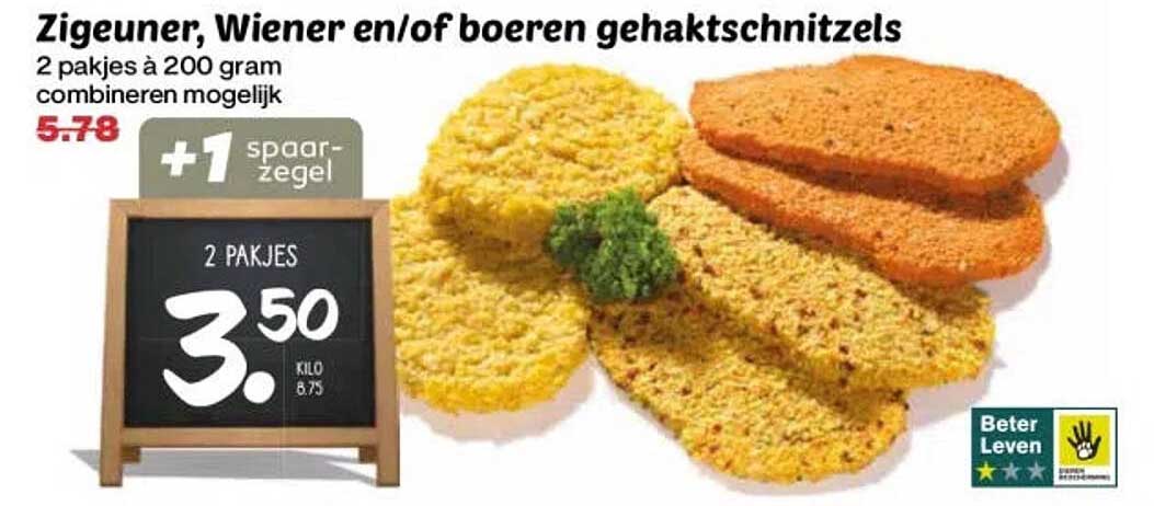 Zigeuner, Wiener en/of boeren gehaktschnitzels