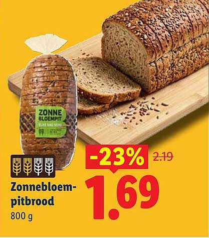 Zonnebloem-pitbrood