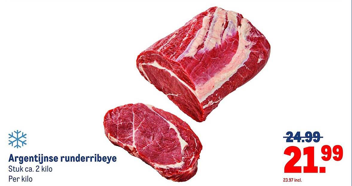 Argentijnse runderribeye