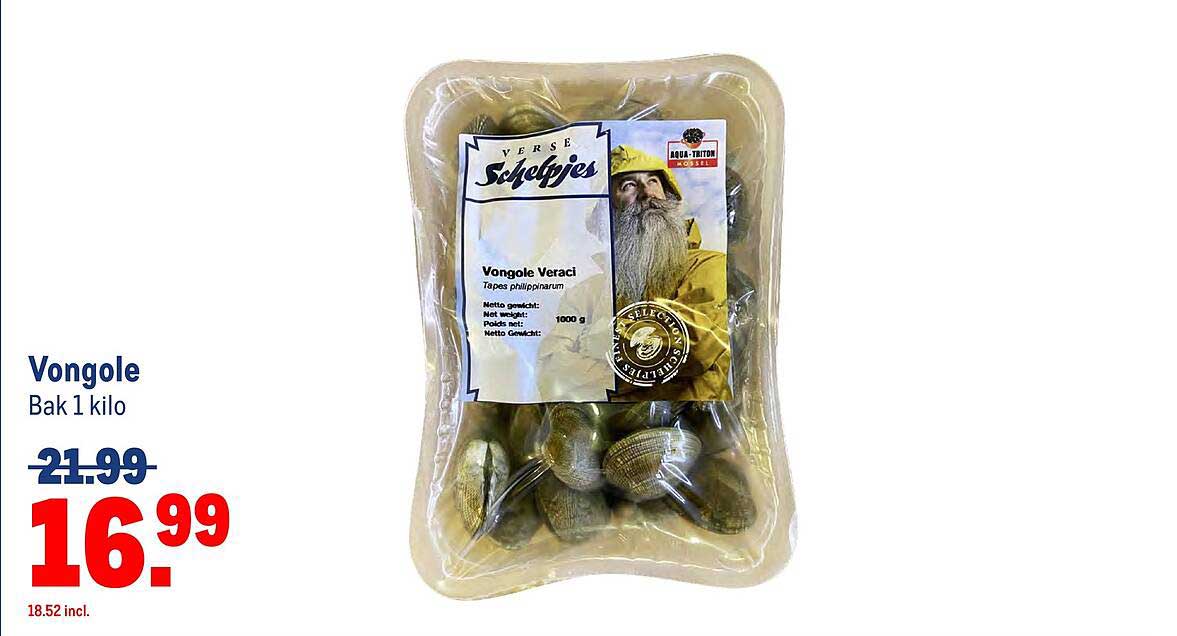Vongole Bak 1 kilo