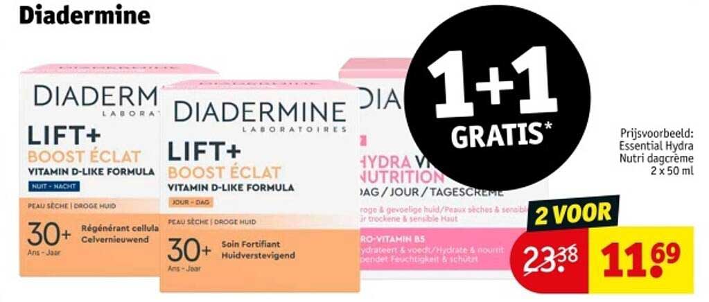 1 + 1 GRATIS Diadermine Lift+ Boost Éclat