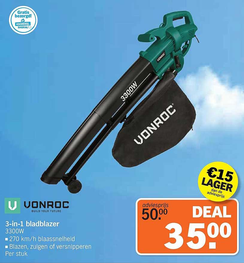 3-in-1 bladblazer 3300W