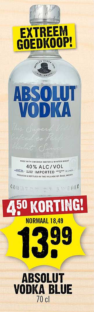 ABSOLUT VODKA BLUE 70 cl