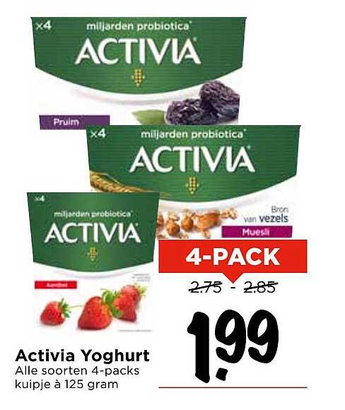 Activia Yoghurt 4-pack