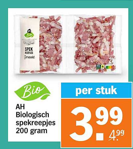 AH Biologisch spekreepjes 200 gram