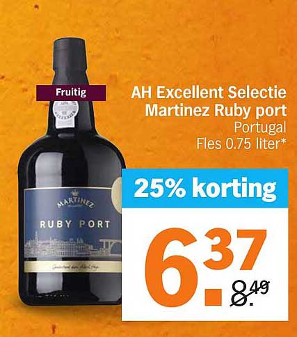 AH Excellent Selectie Martinez Ruby port 0.75 liter