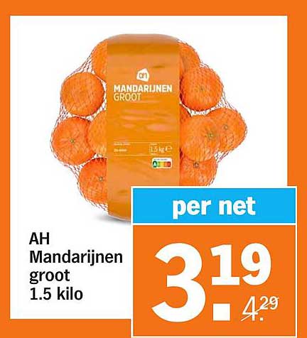 AH Mandarijnen groot 1.5 kilo
