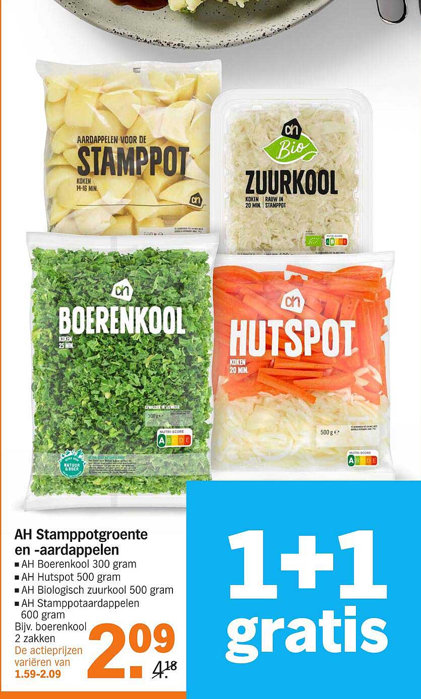 AH Stamppotgroente en -aardappelen
