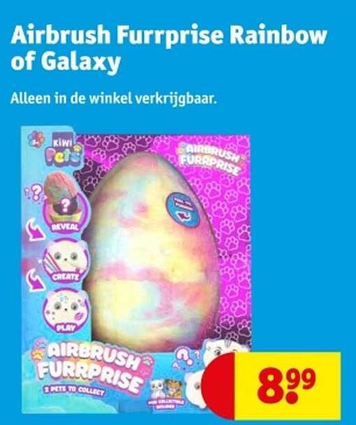 Airbrush Furrprise Rainbow of Galaxy