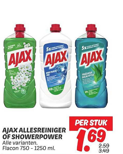 AJAX ALLERSREINIGER OF SHOWERPOWER