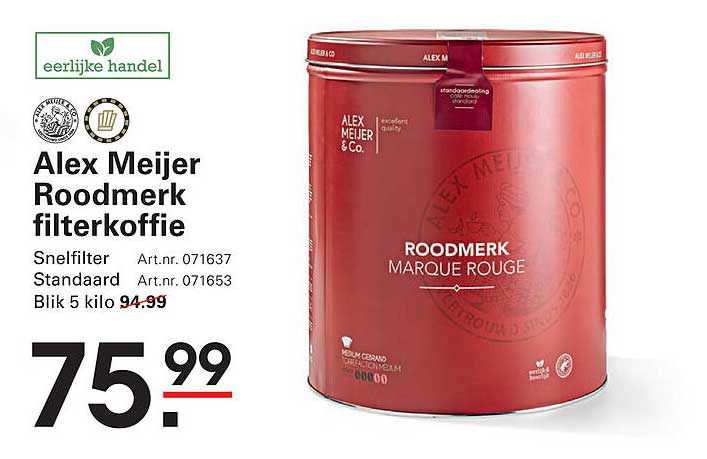 Alex Meijer Roodmerk filterkoffie