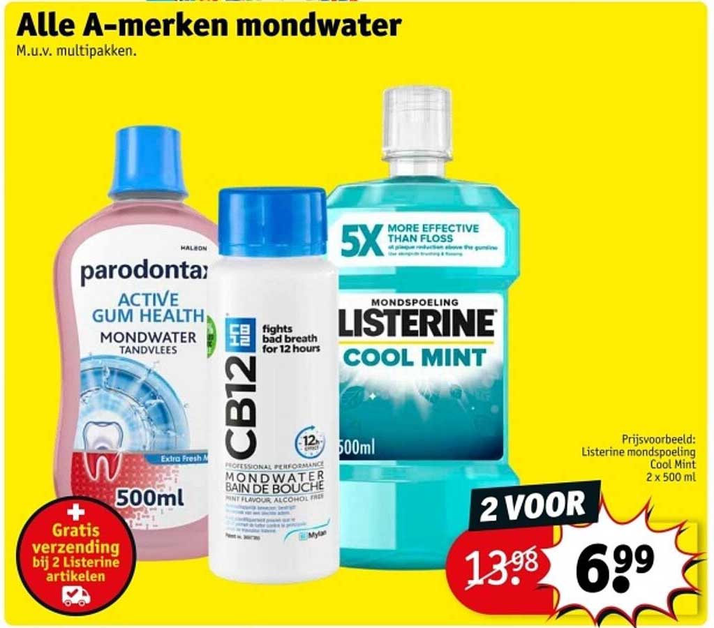 Alle A-merken mondwater